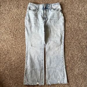 SO High Rise Kick Flare Women's size 13 Medium Wash Blue Denim Jeans